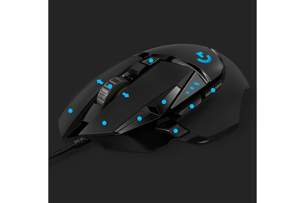 Logitech G502 HERO Gaming Mouse with Customizable Controls & RGB Lighting - Image 7