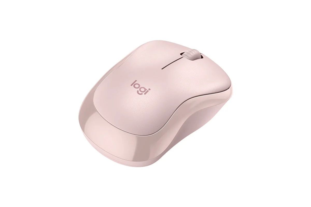 Logitech M240 Silent Wireless Mouse - Rose, Ergonomic & Bluetooth - Image 2