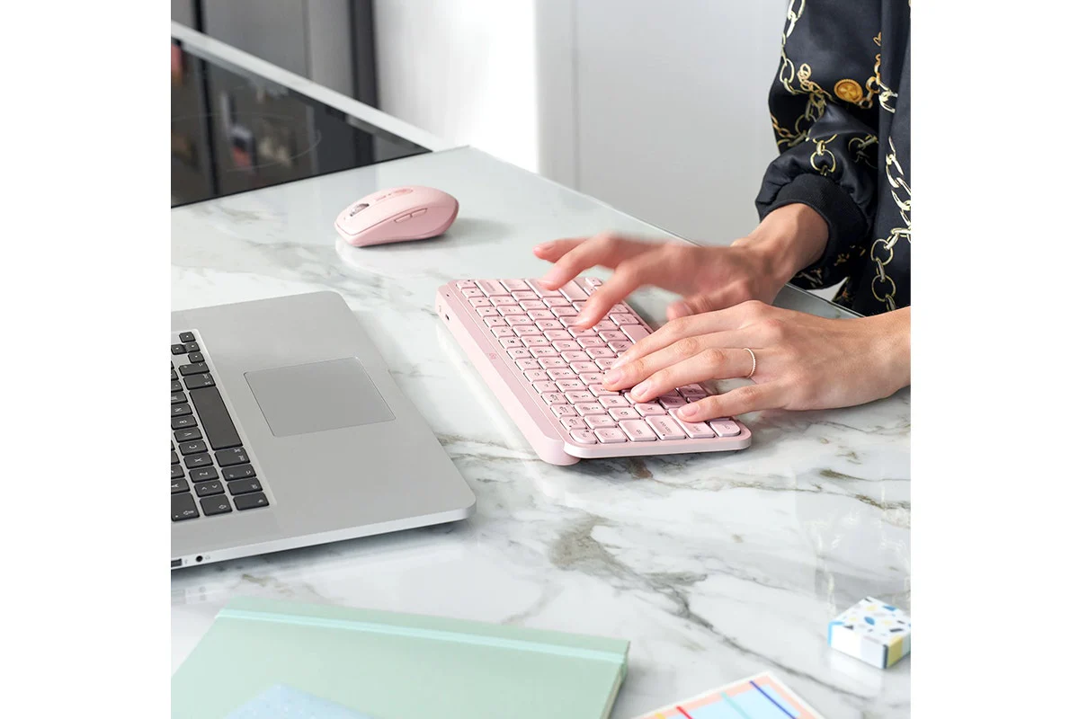 Logitech MX Keys Mini Wireless Keyboard - Compact Rose Design - Image 7