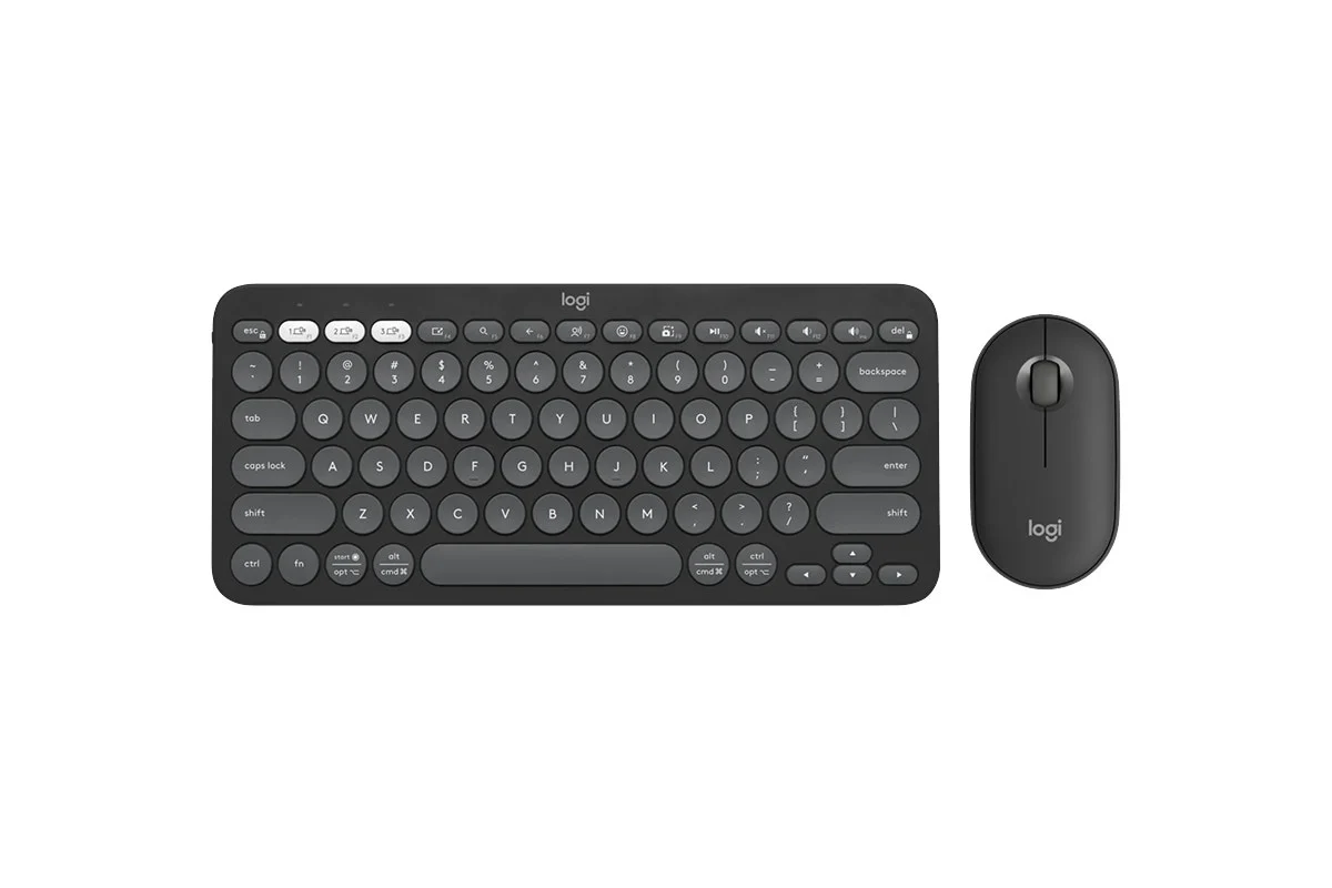 Logitech Pebble 2 Wireless Keyboard & Mouse Combo - Graphite Design
