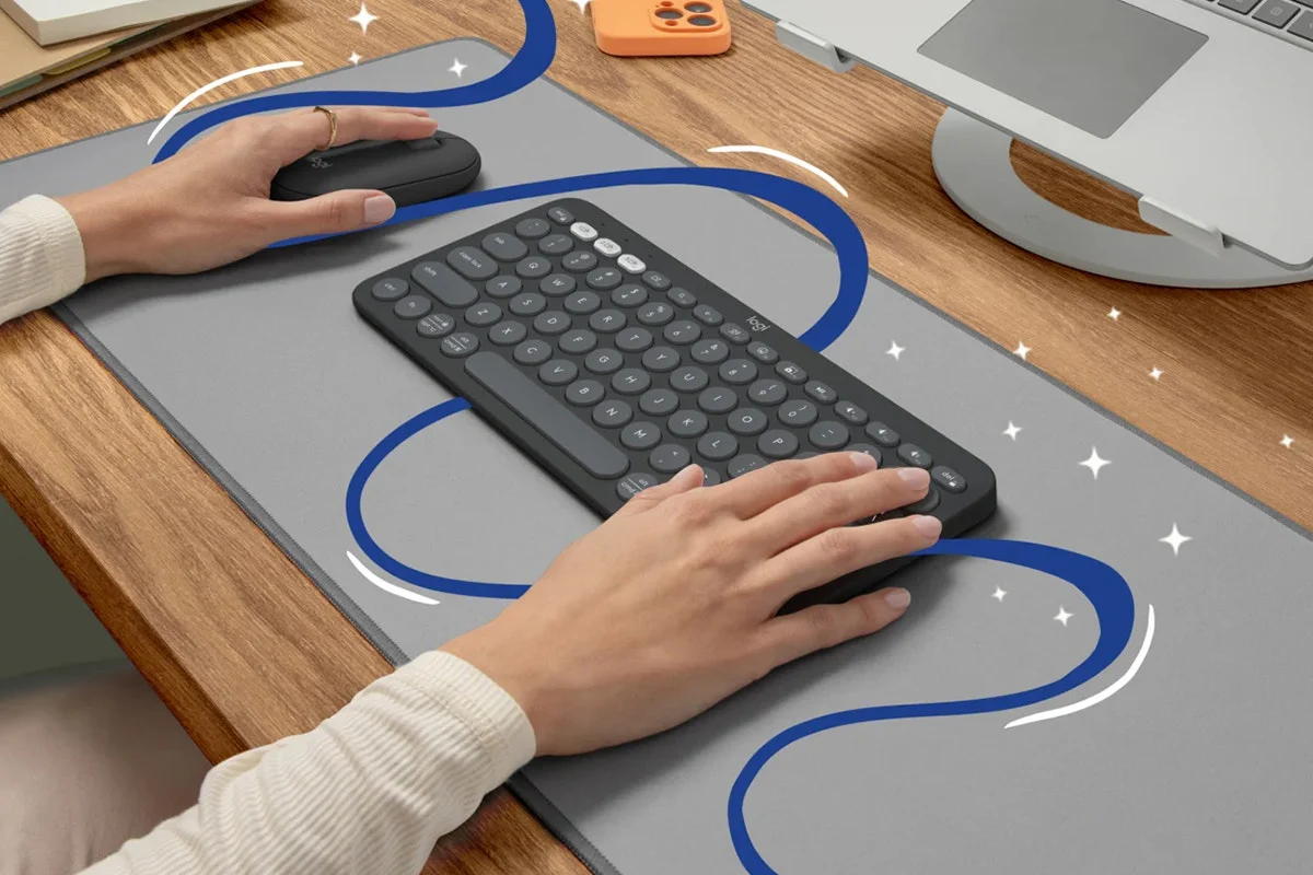 Logitech Pebble 2 Wireless Keyboard & Mouse Combo - Graphite Design - Image 7