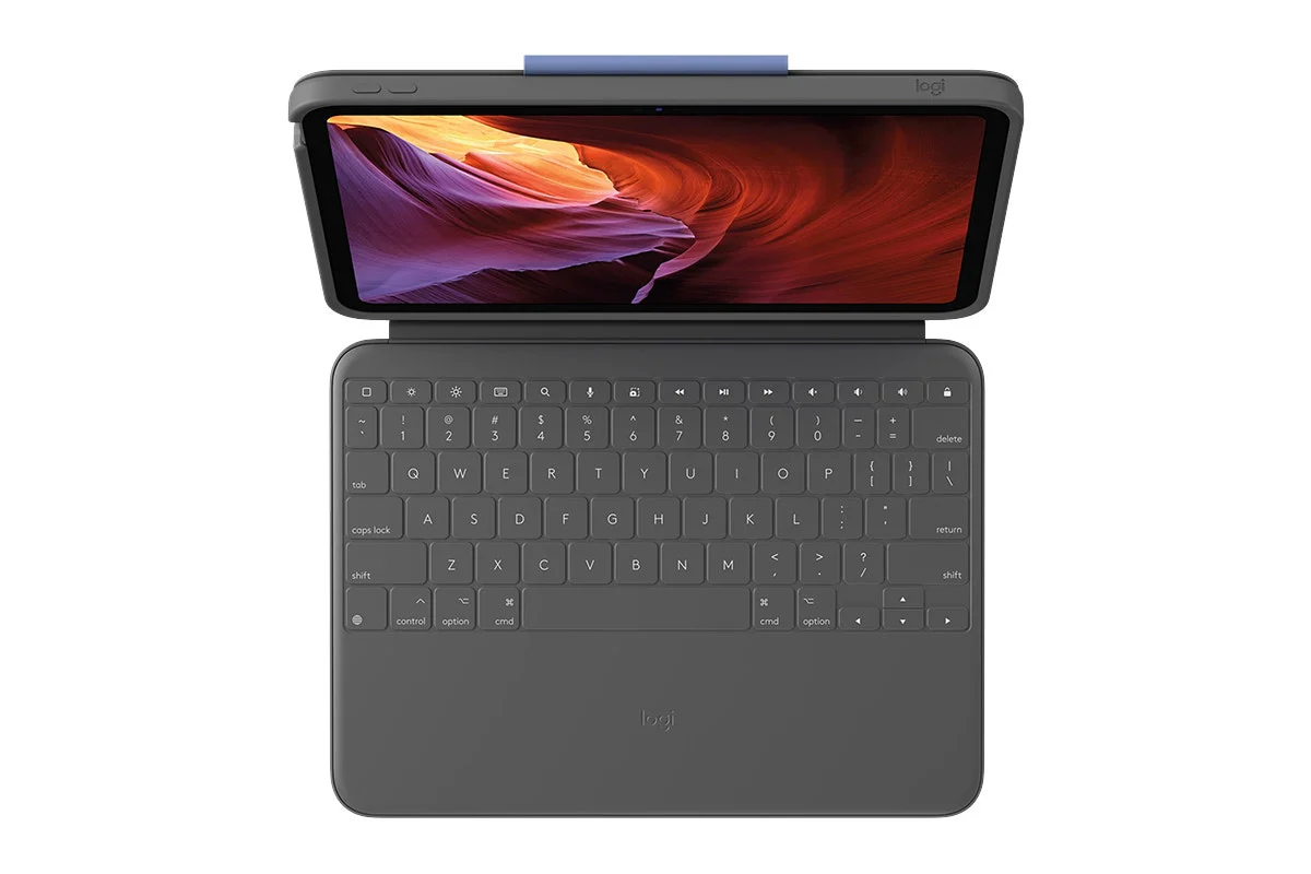 Logitech Rugged Folio Case for iPad 10th Gen - Grey, Heavy-Duty Protection - Image 2