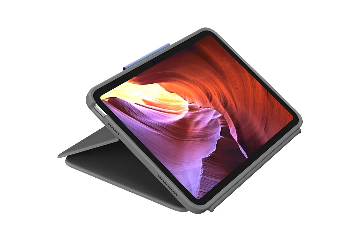 Logitech Rugged Folio Case for iPad 10th Gen - Grey, Heavy-Duty Protection - Image 4
