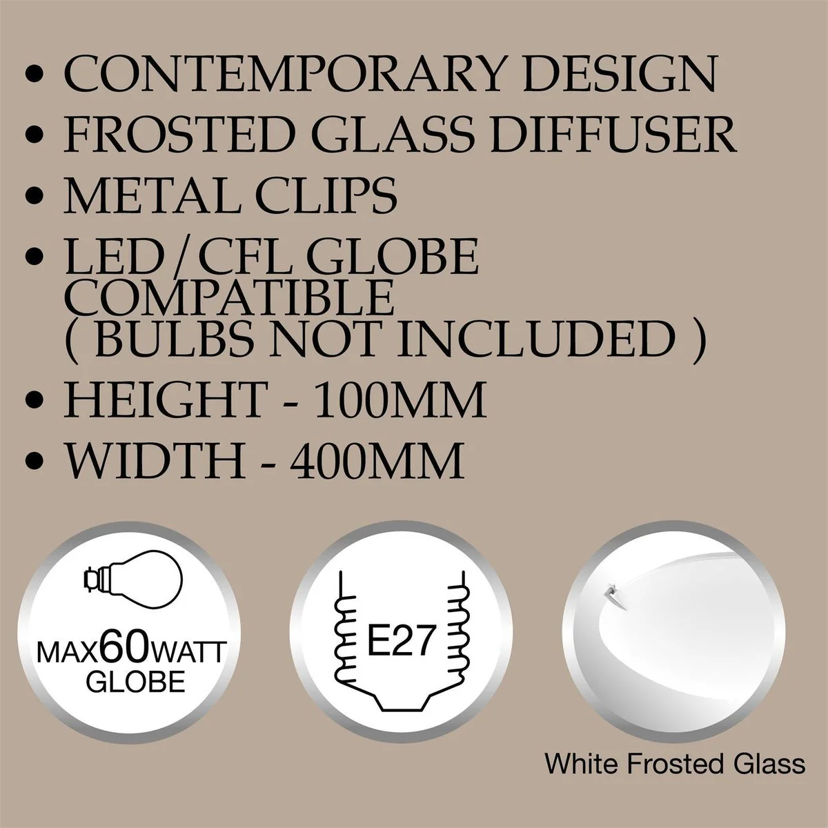 Luce Bella Ceiling Light - 40cm - Frosted Glass - Contemporary Design - Image 3