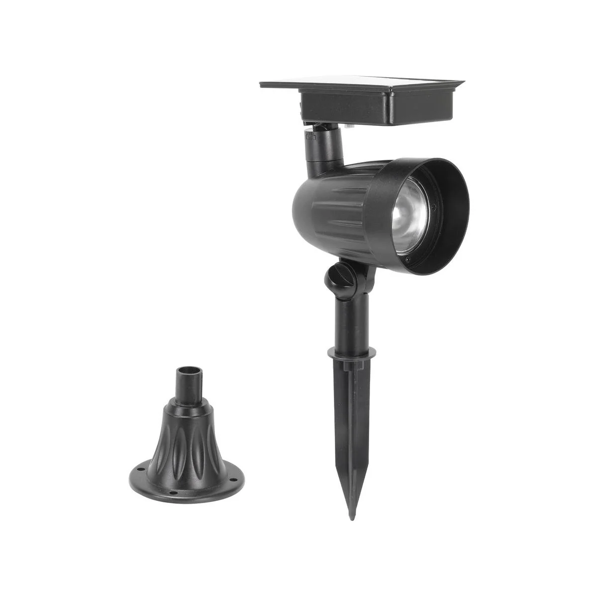 Luxzone 35cm Aluminium LED Solar Pathway Light - 60 Lumens - Weatherproof