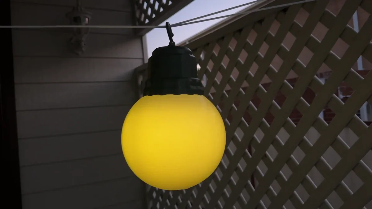 Lytworx Colour Changing Hanging Ball Light - 15cm - Battery Operated - IP44 - Image 2