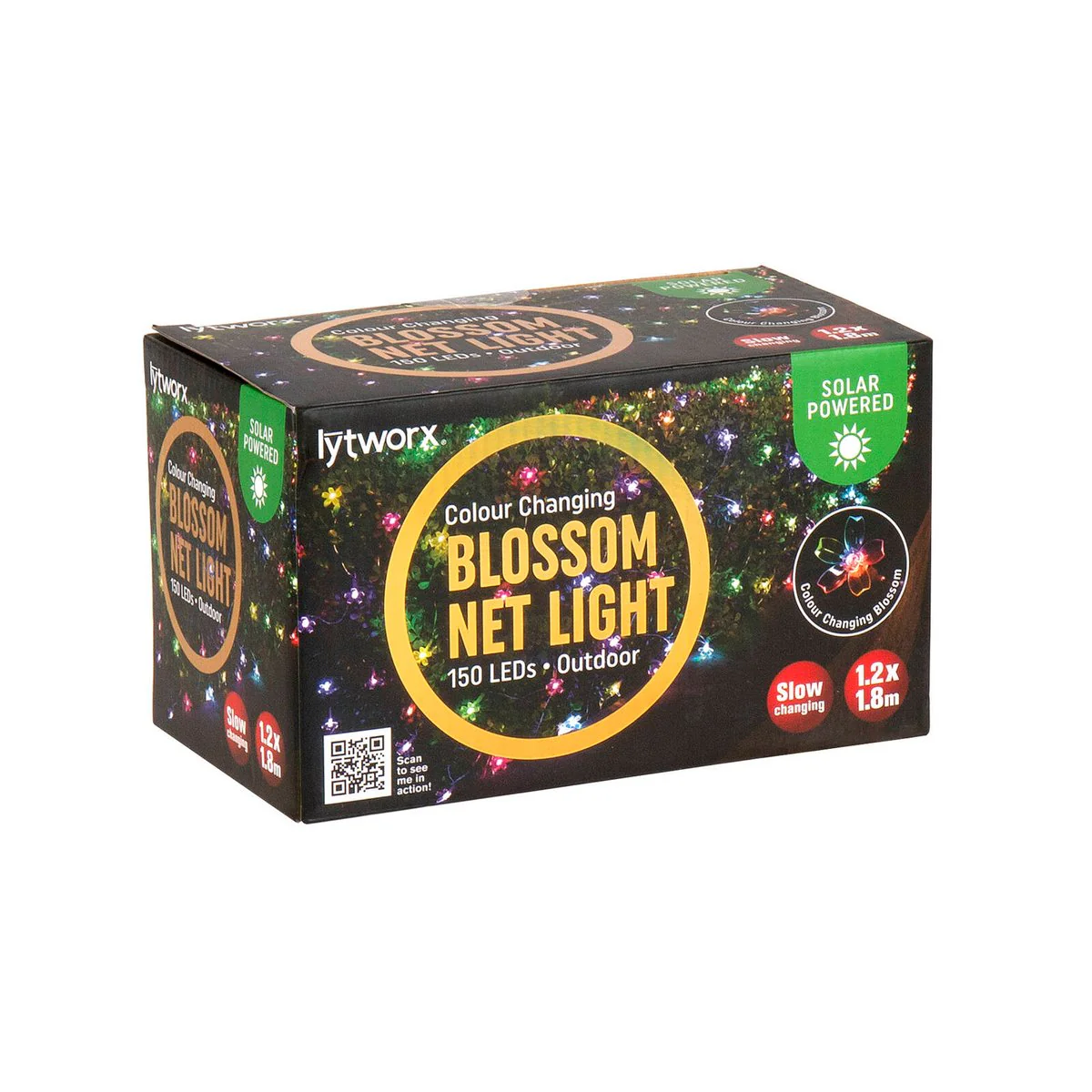 Lytworx Colour Changing Solar Blossom Lights - 1.2m x 1.8m - Outdoor Use