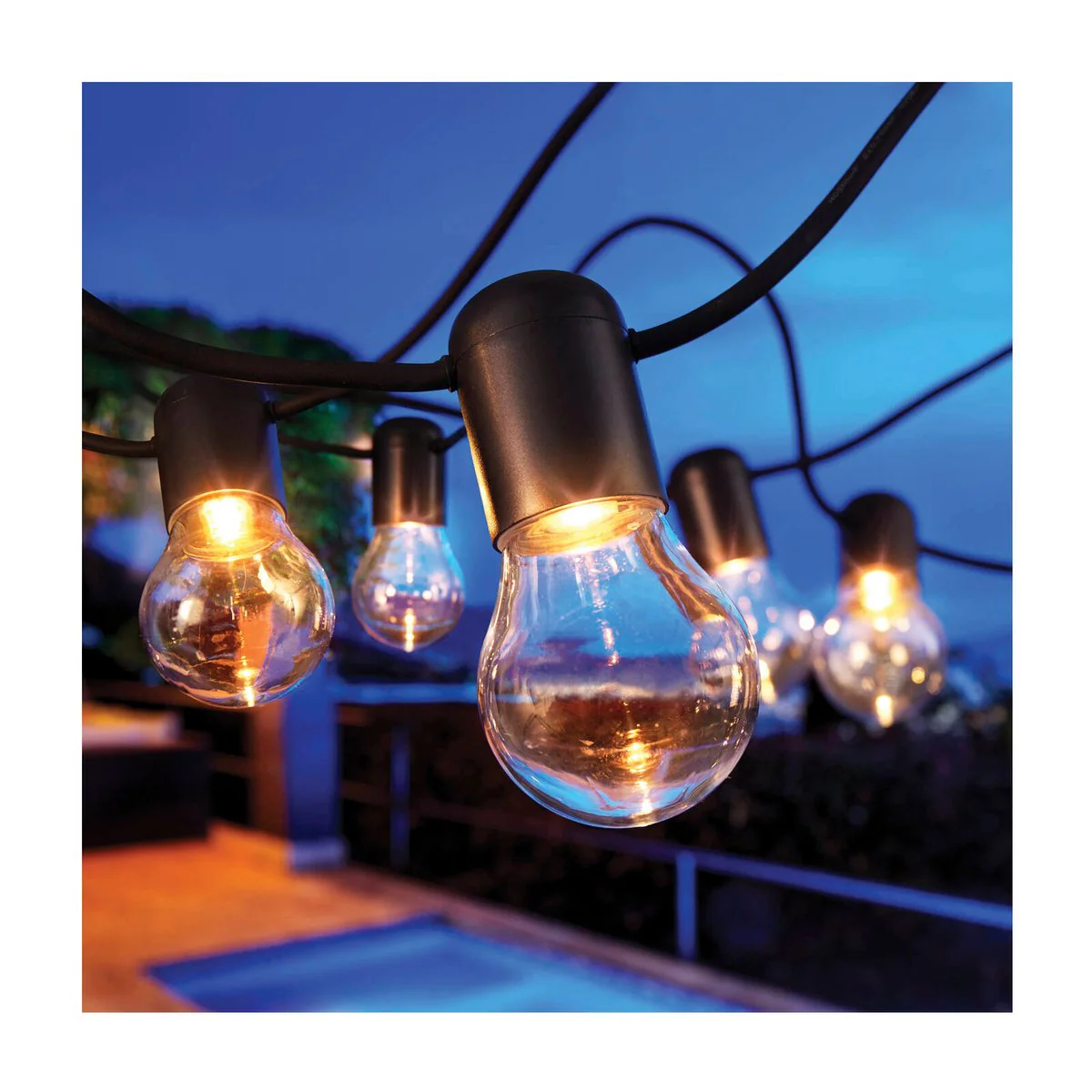 Lytworx Milano Festoon Party Lights - 10 Bulbs - 4.5m - Warm White - Shatter-Resistant - Image 2
