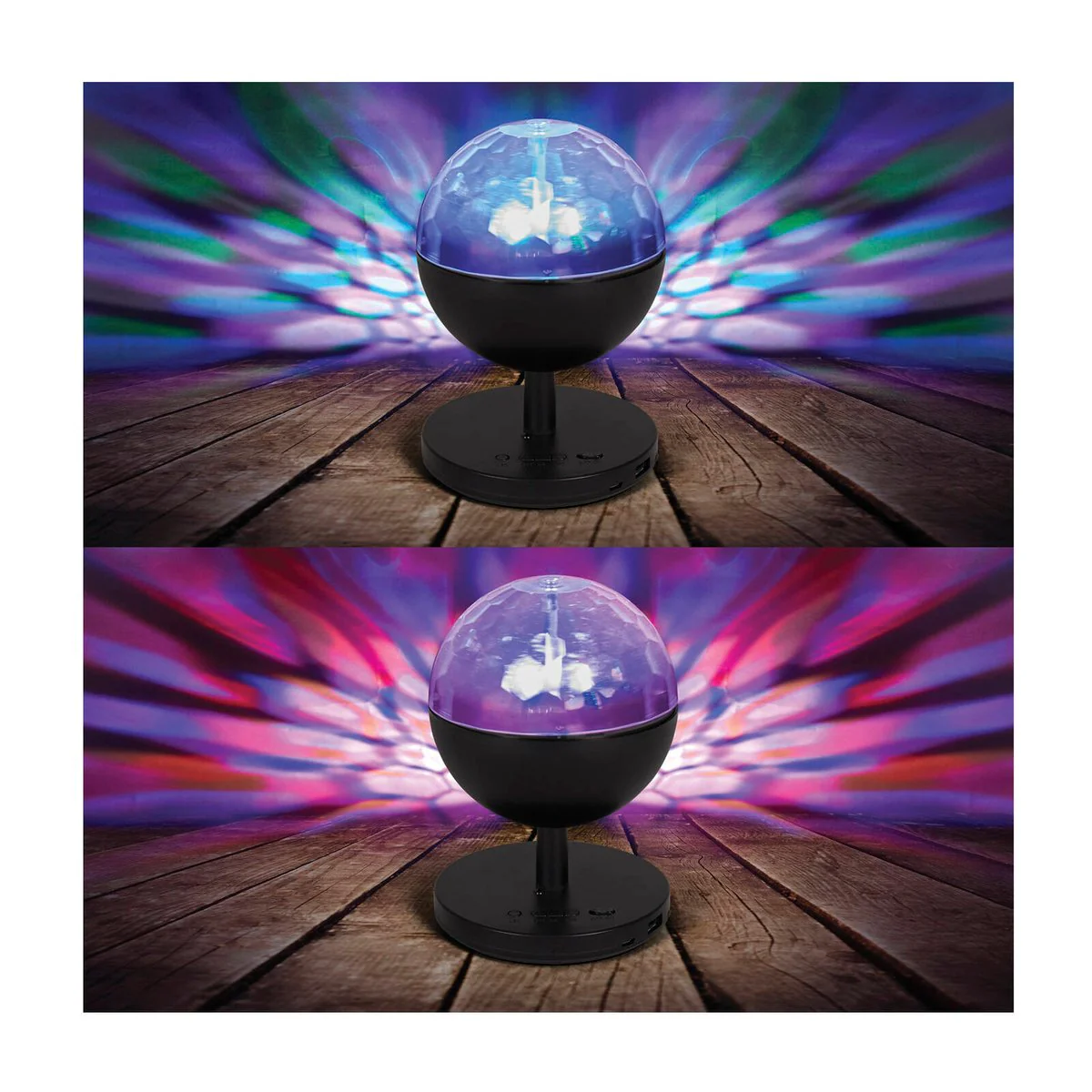 Lytworx Multicolour Party Light Ball - Battery Operated - USB Rechargeable - 100mm x 150mm x 100mm - Bluetooth Speaker - Indoor/Outdoor Use - Image 2