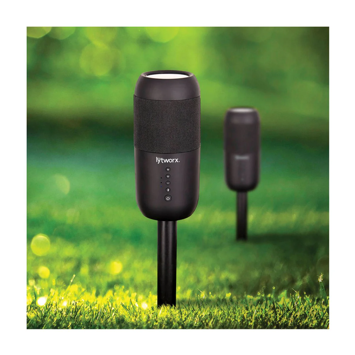 Lytworx Solar USB Portable Bluetooth Speakers 2 Pack - 360° Sound - 395 x 75 x 75 mm - Image 2