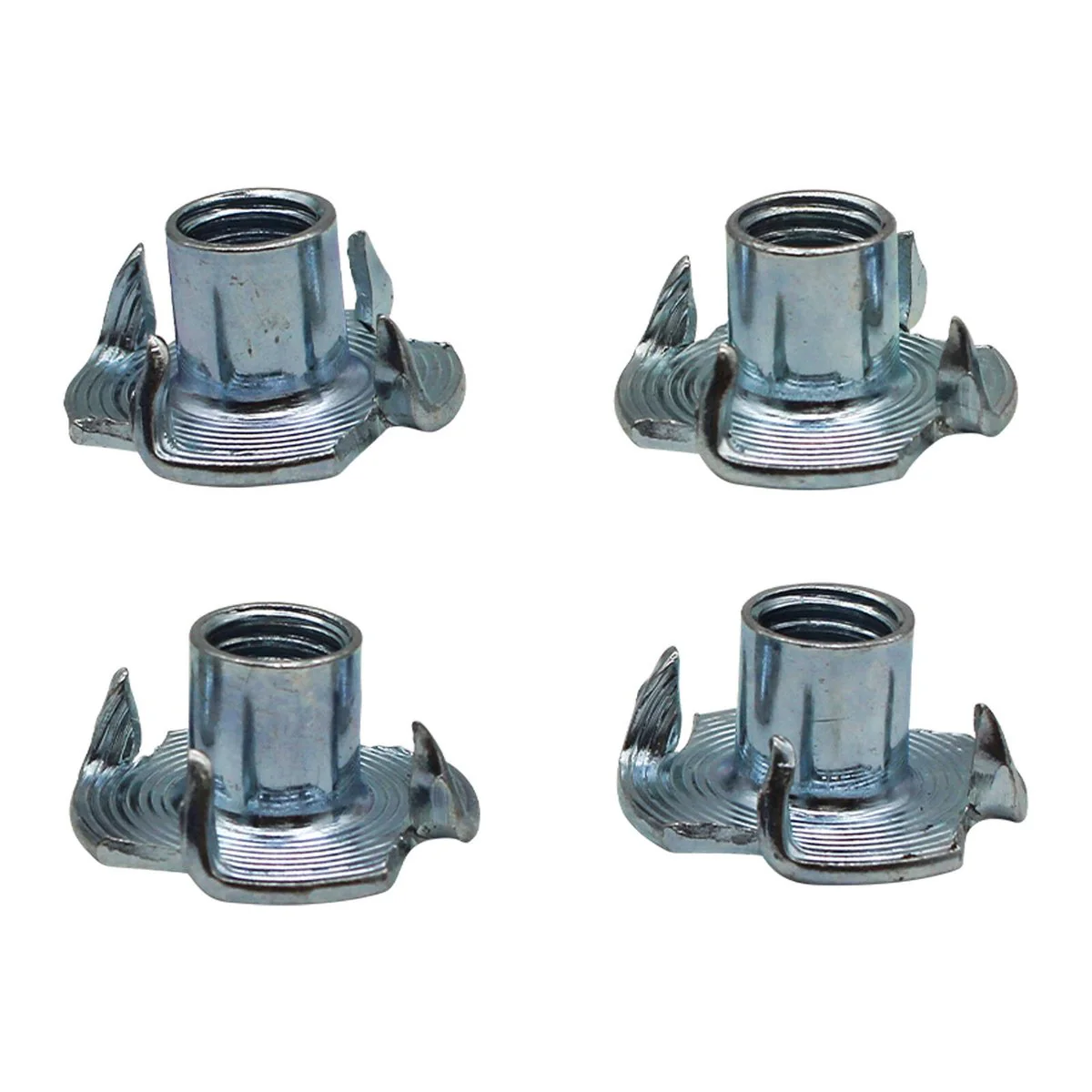 M6 Zinc Plated T Nuts - 4 Pack - 6mm - Durable Fastening Solution