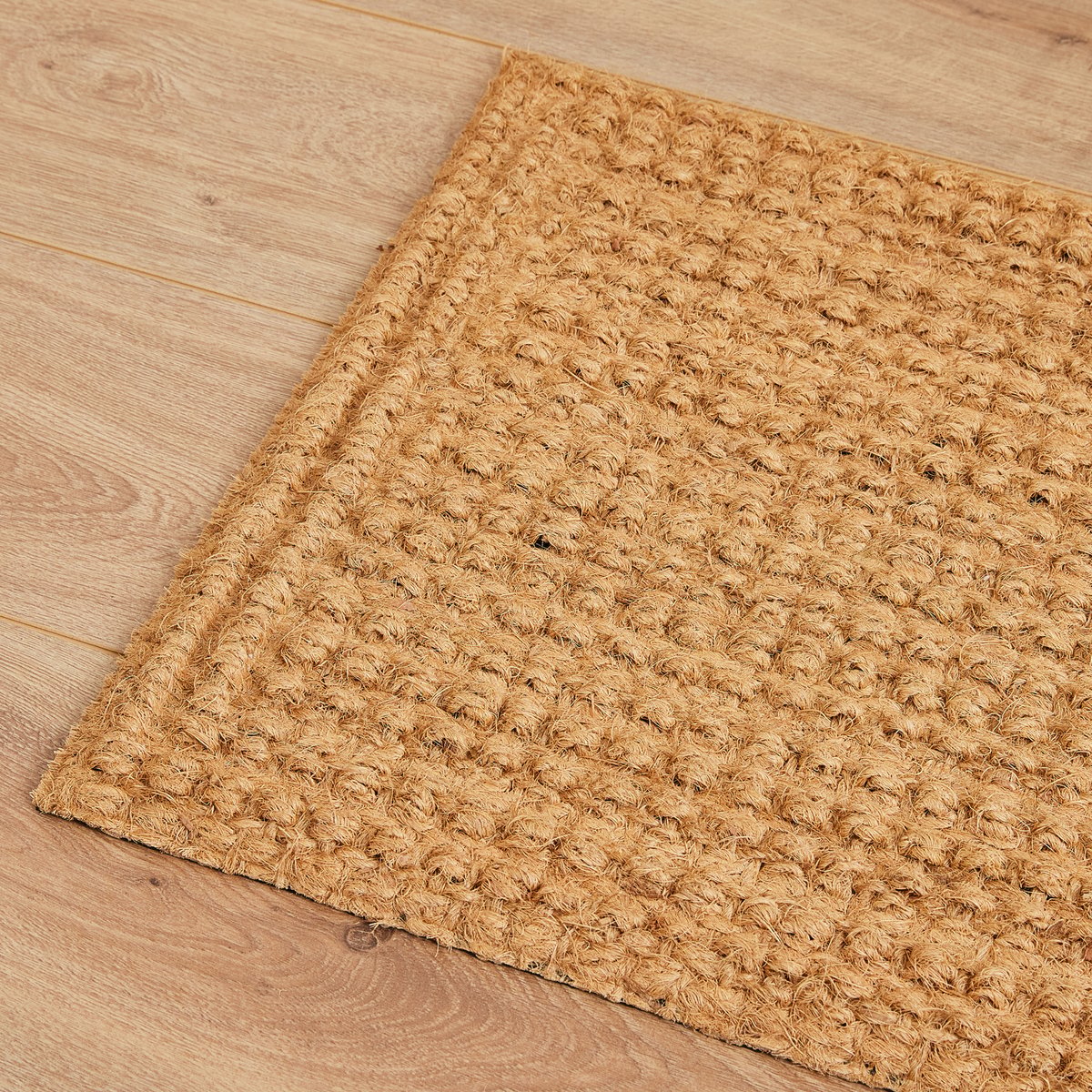 Madras Link Coir Door Mat - 45 x 75cm - Natural - Durable & Nonslip - Image 3