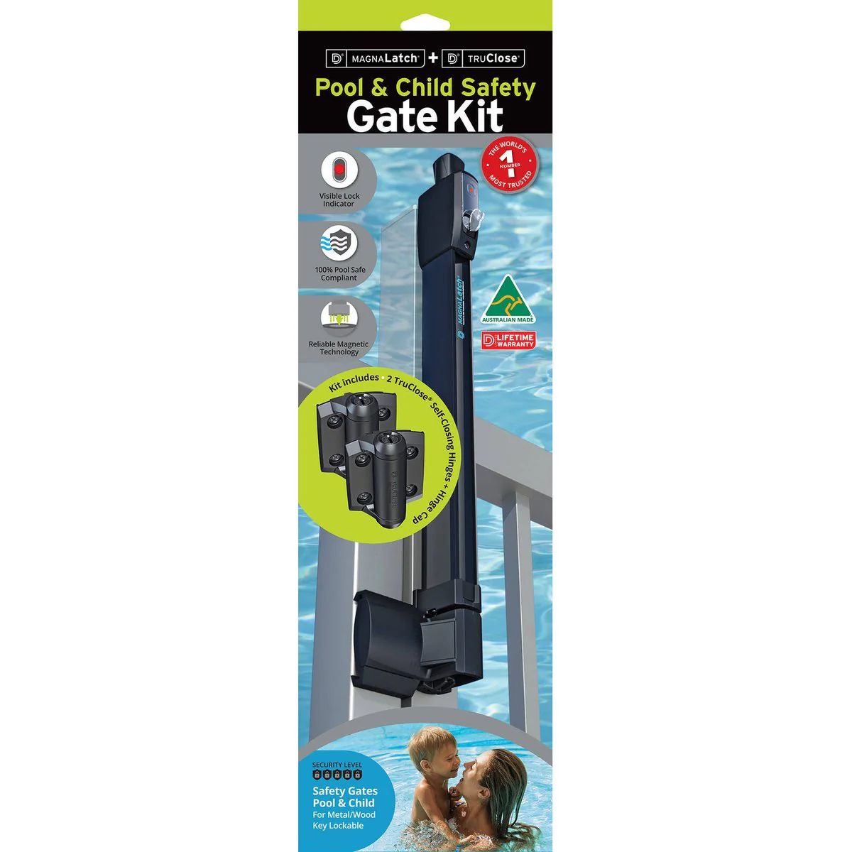 Magnalatch Pool Gate Latch - 1 Kit - Engineered Polymer - Child Safety - Image 5