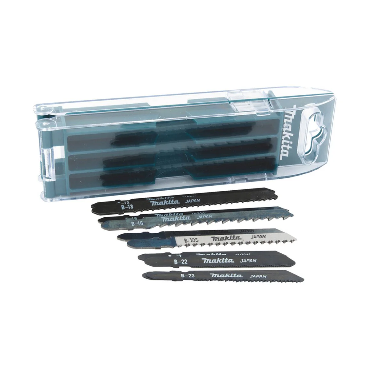 Makita 10 Piece Jigsaw Blade Set B 44410 - High-Speed Steel - Silver - Precision Cutting