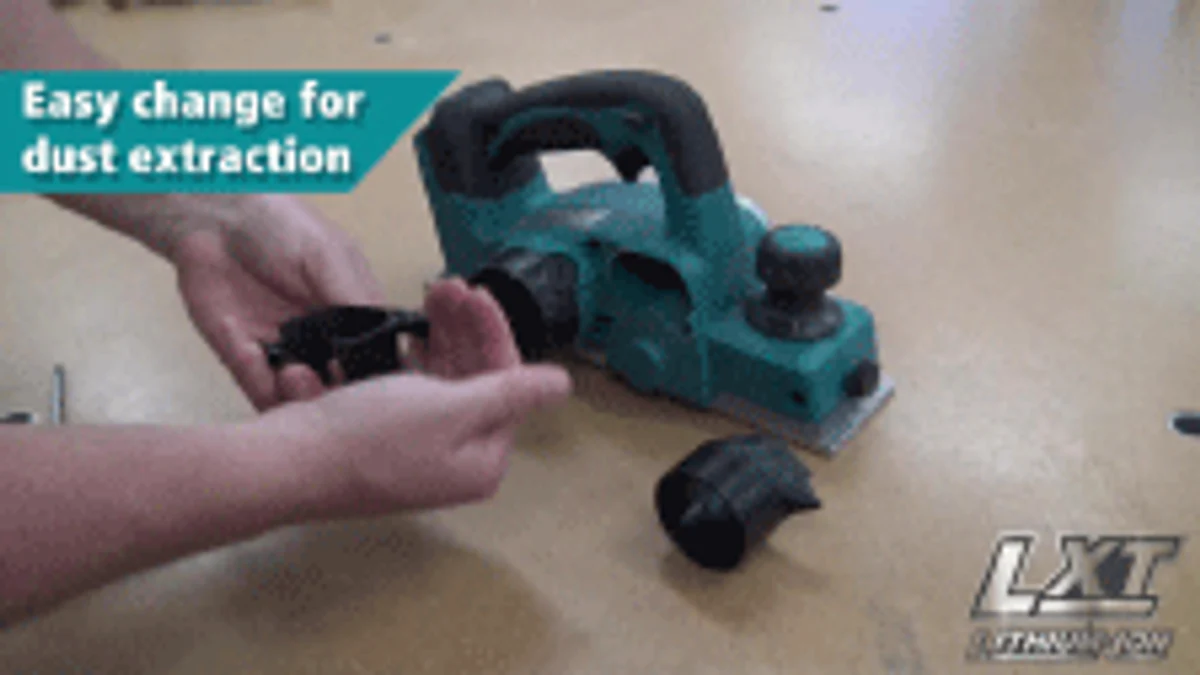 Makita 18V Planer DKP180Z - 82mm - Teal/Black - Precision Planing Tool - Image 3