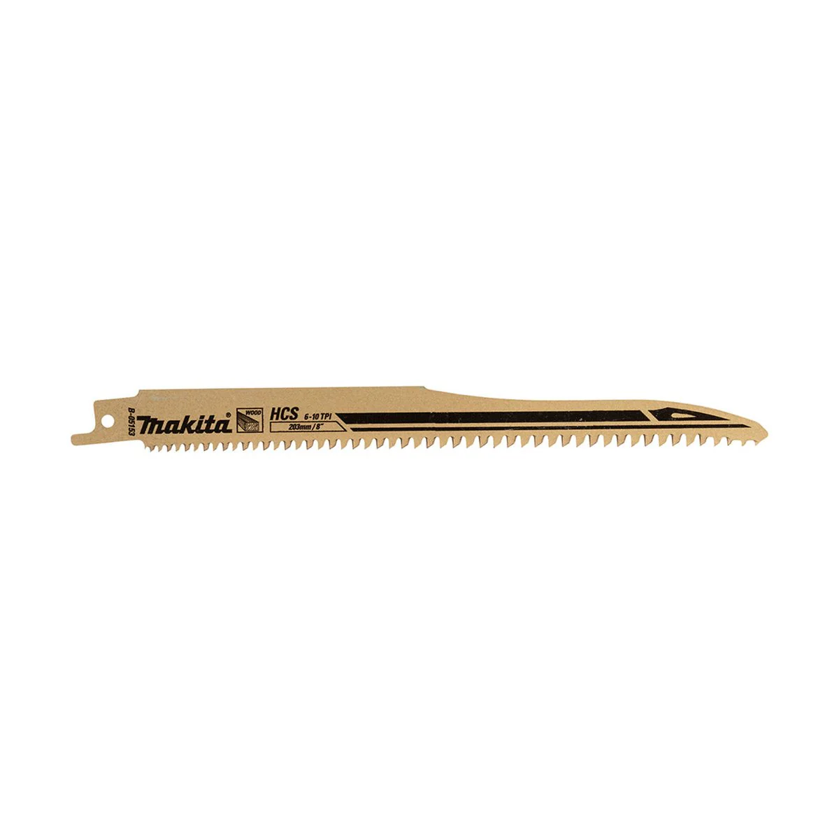 Makita Recipro Blade HCS 6" 10TPI B 05153 - Pack of 5 - High Carbon Steel