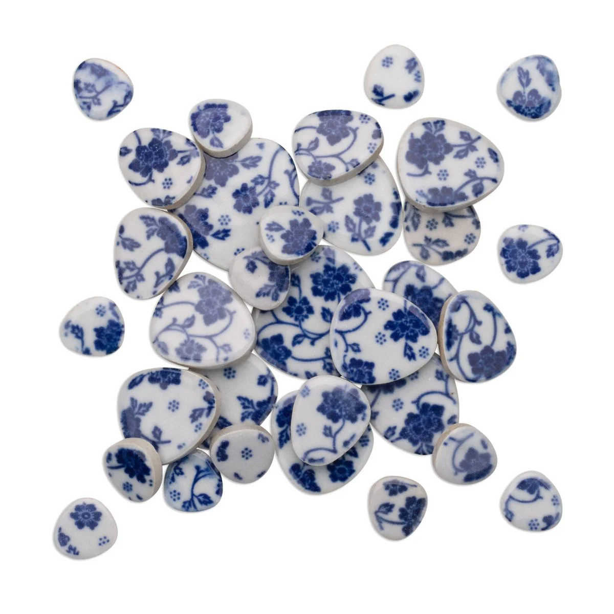 Mandala Art Duchess Ceramic Mosaic Pebbles - Mixed Size Pack - 52mm x 105mm x 67mm - Durable for Indoor/Outdoor Use - Image 2