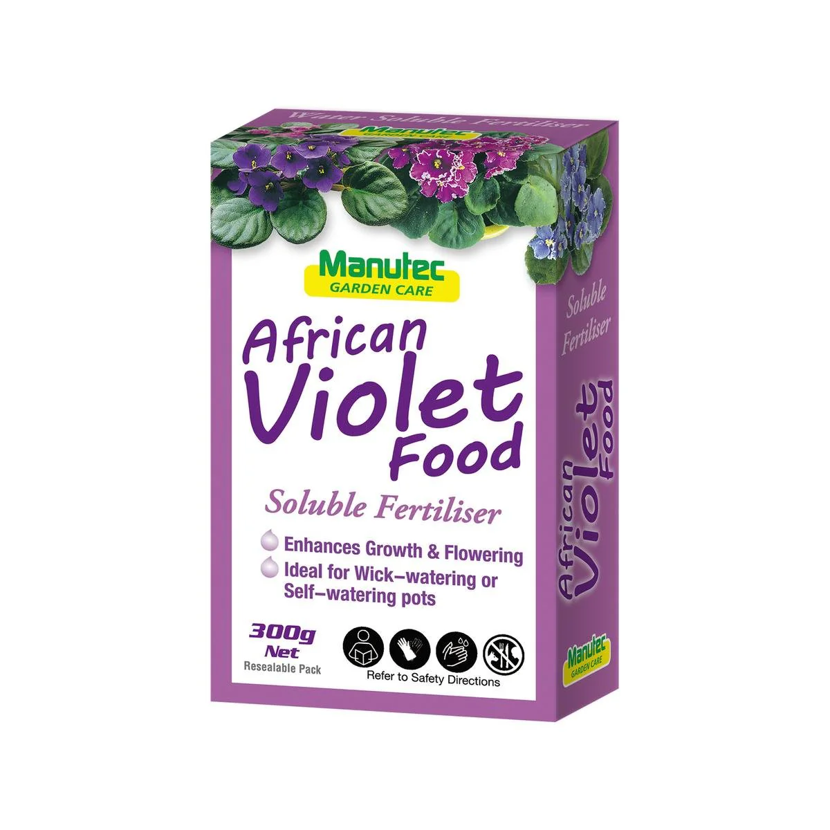 Manutec Soluble African Violet Food - 300g - Water Soluble - Nutrient Rich