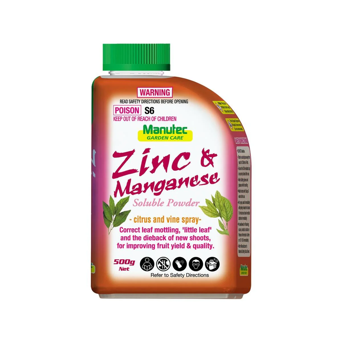 Manutec Zinc Manganese Soluble Powder - 500g - Water Soluble - Safe for Vegetables