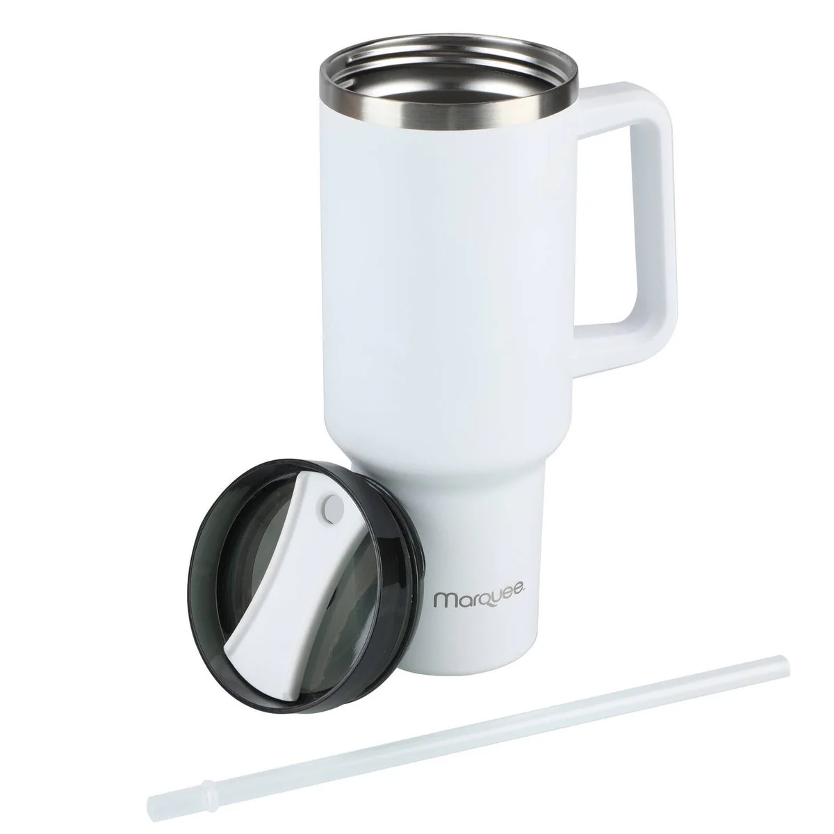 Marquee 1.2L Stainless Steel Insulated Tumbler - White - Spill Proof - Durable - Image 3