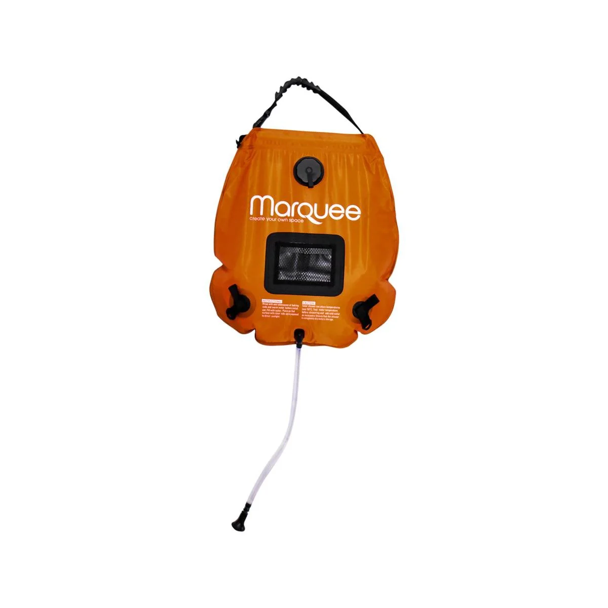 Marquee 20L Ultimate Solar Shower - Portable Outdoor Shower - 20L Capacity - Built-in Temperature Gauge