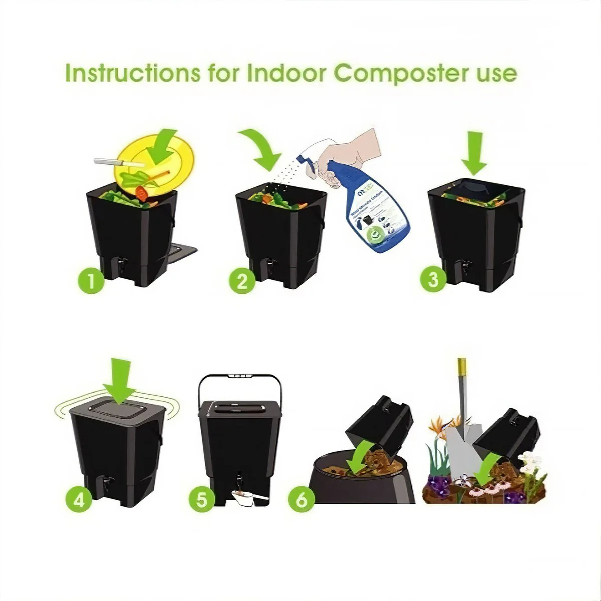 Maze Liquid Bokashi - 500ml - Plastic - Composting & Deodorizing - Image 3