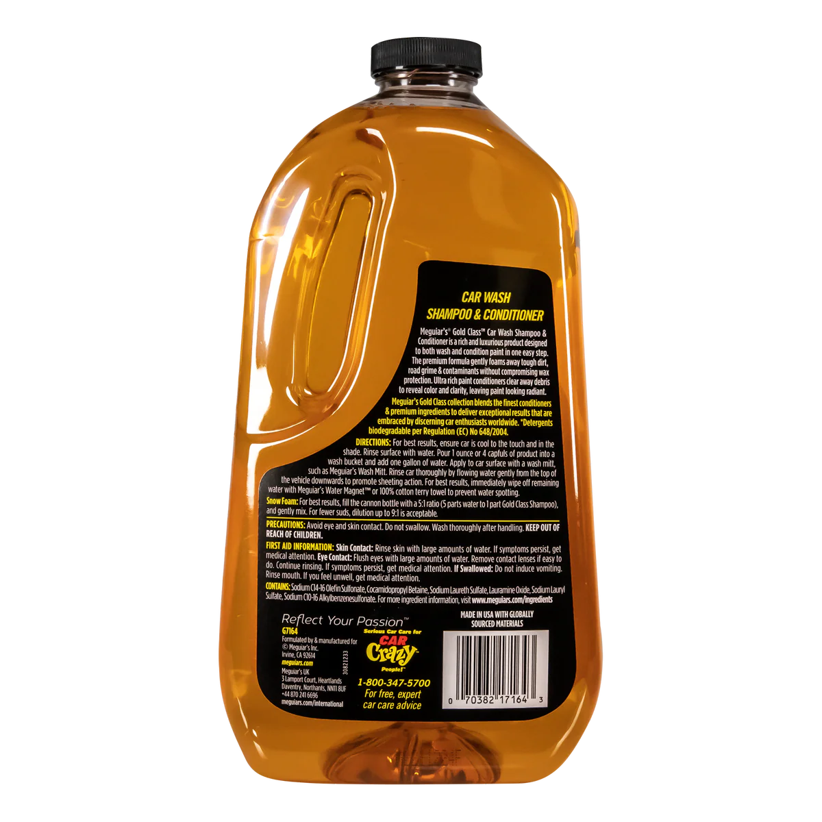 Meguiar's Gold Class Car Wash Shampoo - 1.89L - Cleans & Conditions Paint - Image 2