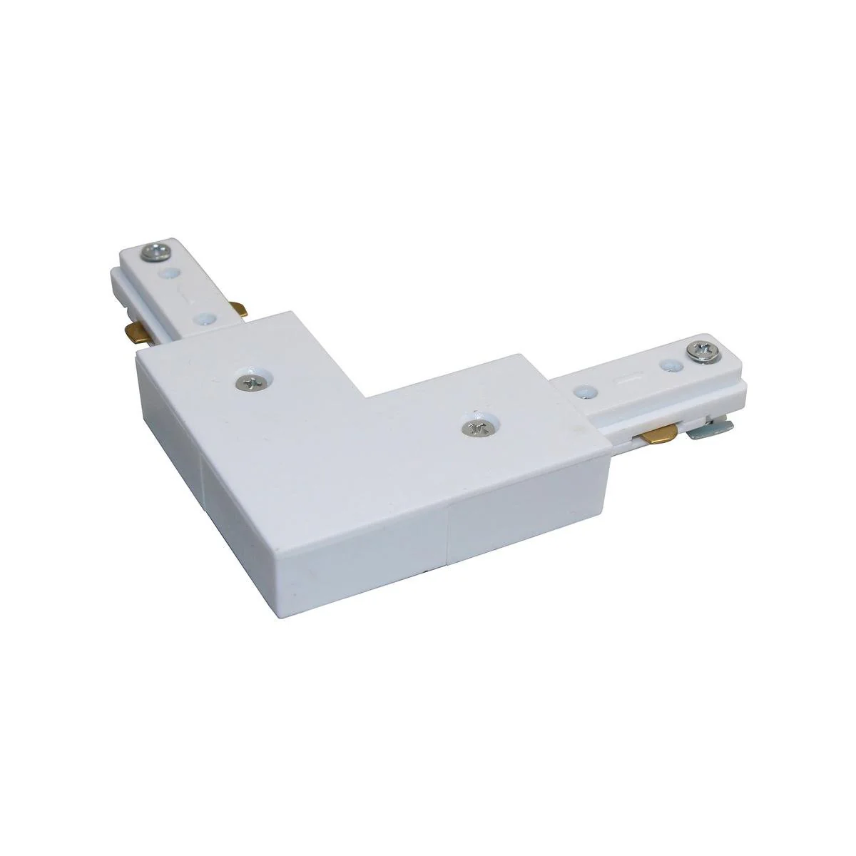 Mercator Single Track Circuit L Shaped Joiner 117mm x 190mm - White Finish - 10A Load Rating