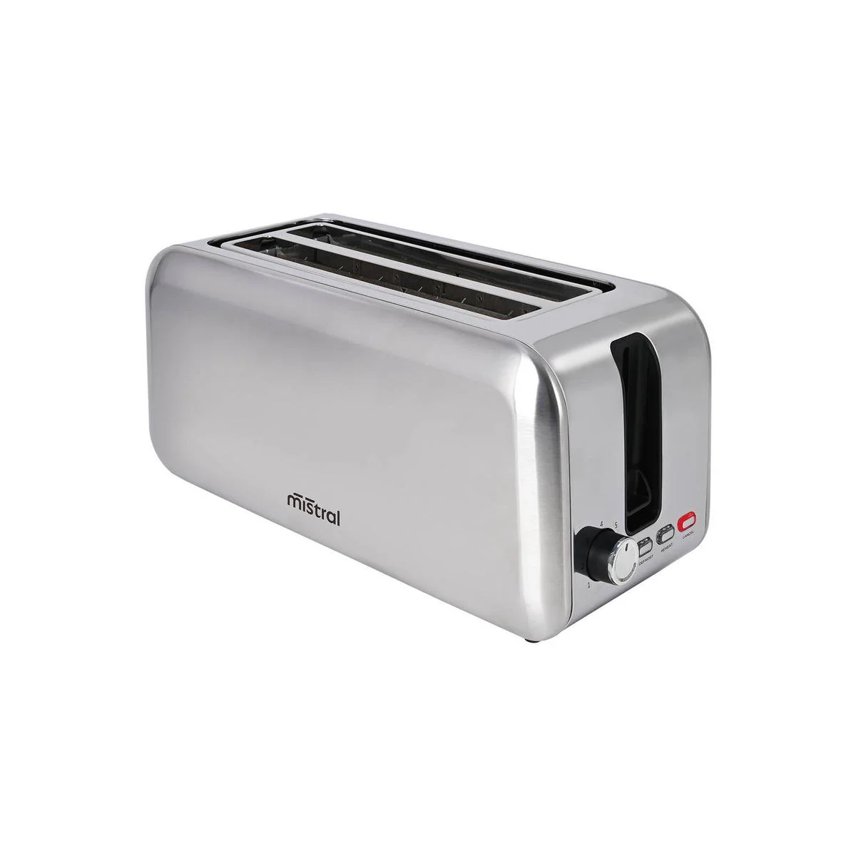 Mistral 4 Slice Toaster BT353 - Stainless Steel - 384mm x 179mm x 165mm - Even Toasting