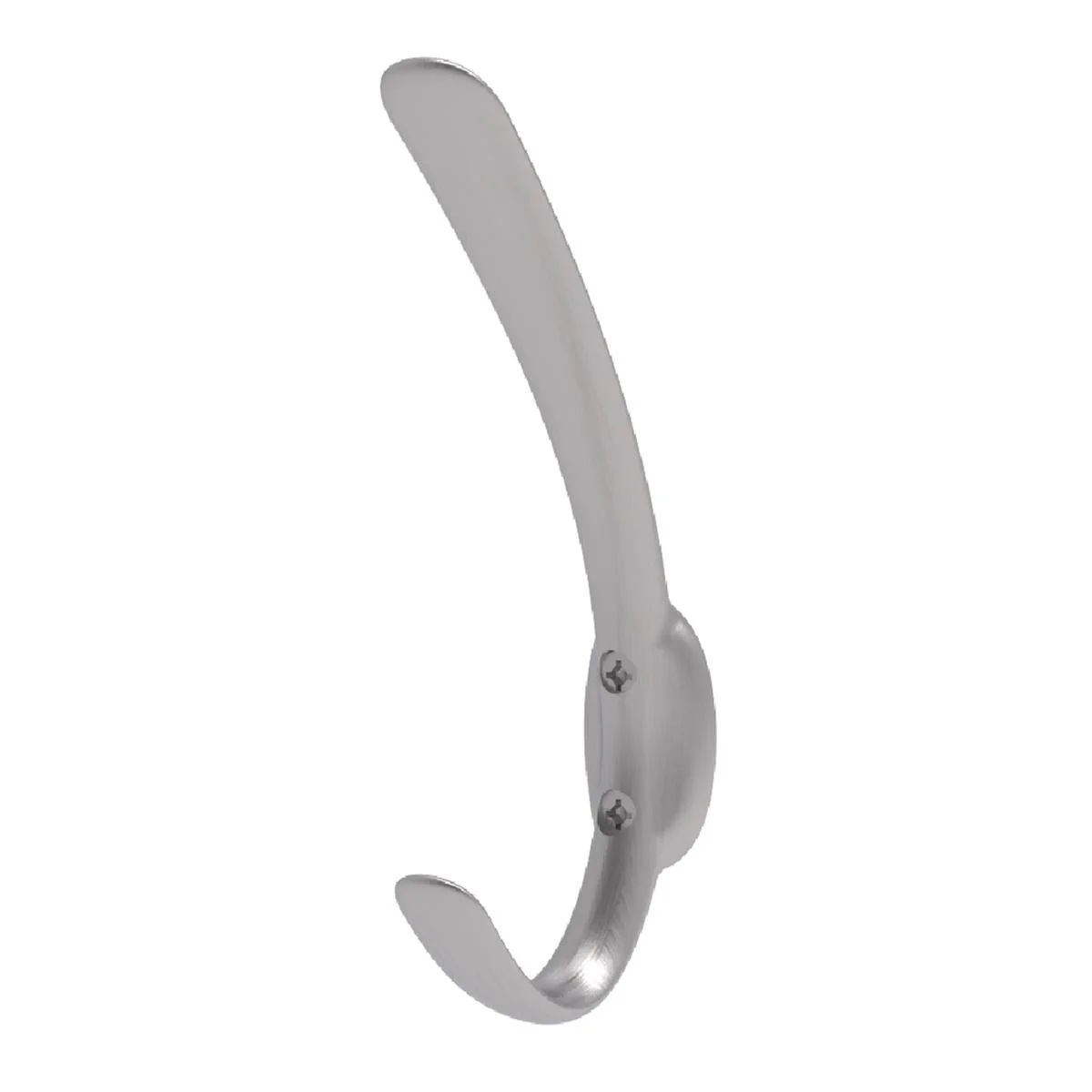 Mode Brushed Nickel Single Hat and Coat Hook - 17mm x 115mm x 45mm - Silver