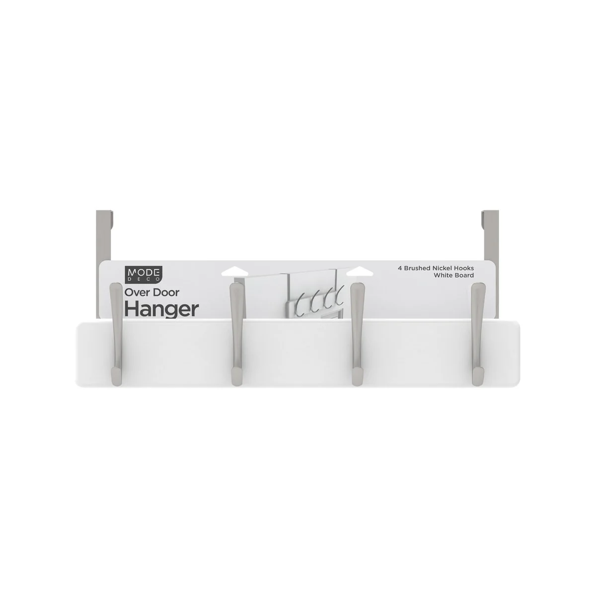 Mode 4 Over Door Hanger - 5 Hooks - 450mm x 70mm x 45mm - White - Image 5