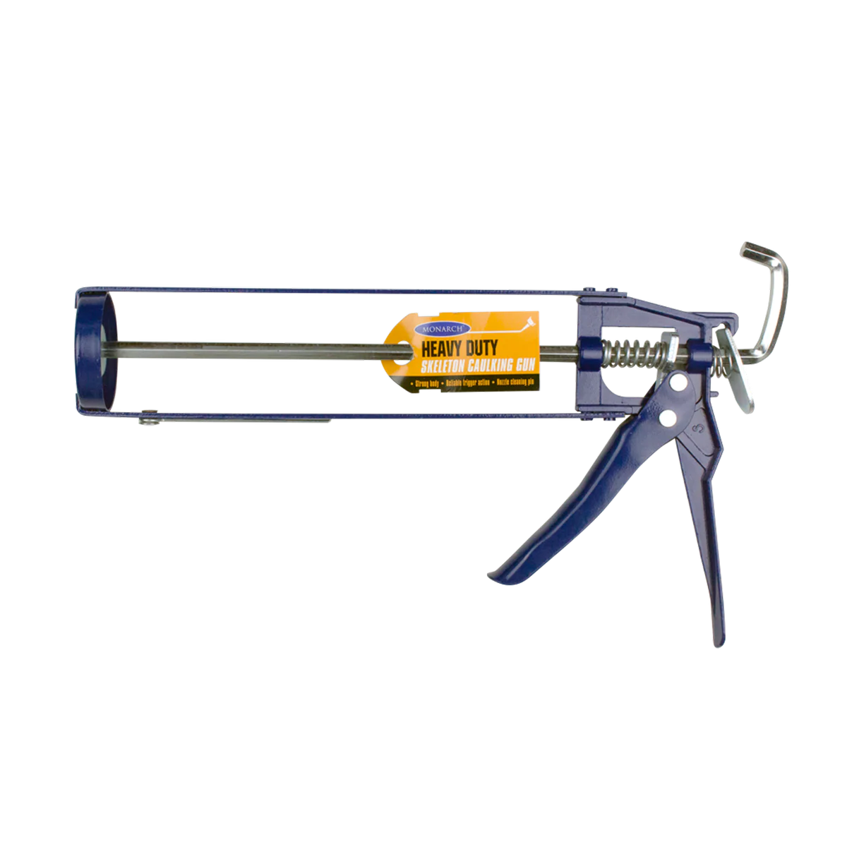 Monarch Heavy Duty Caulking Gun - 55mm Powder Coated Steel - Easy Use