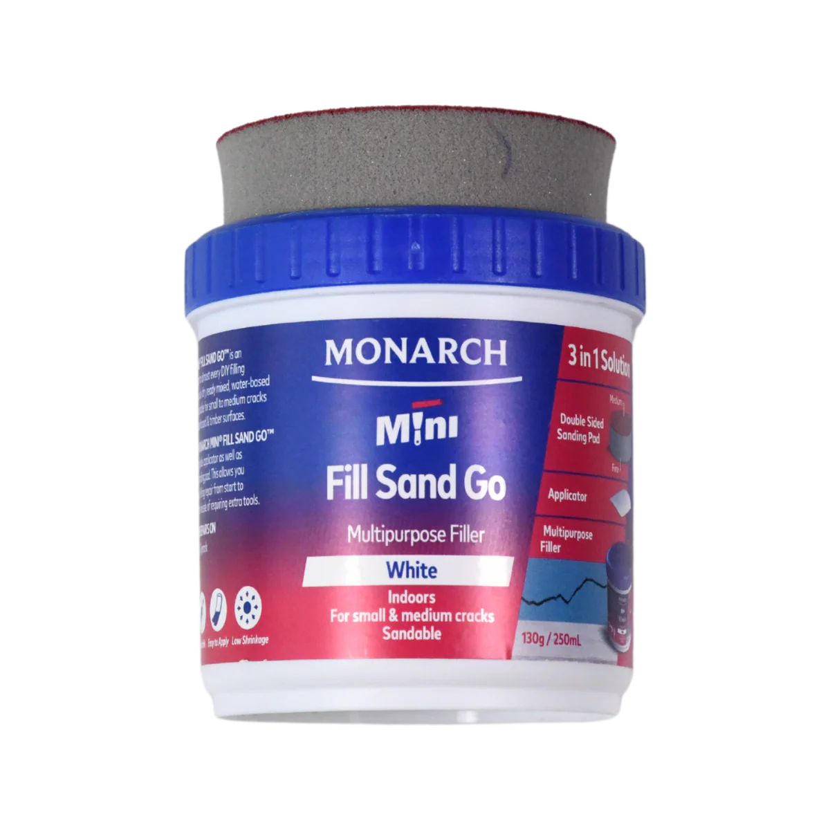 Monarch Mini Fill Sand Go Multipurpose Filler 130g - 0.250L - Indoor Use