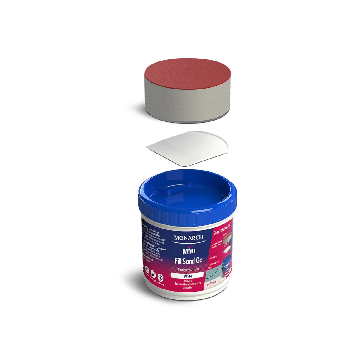 Monarch Mini Fill Sand Go Multipurpose Filler 130g - 0.250L - Indoor Use - Image 4