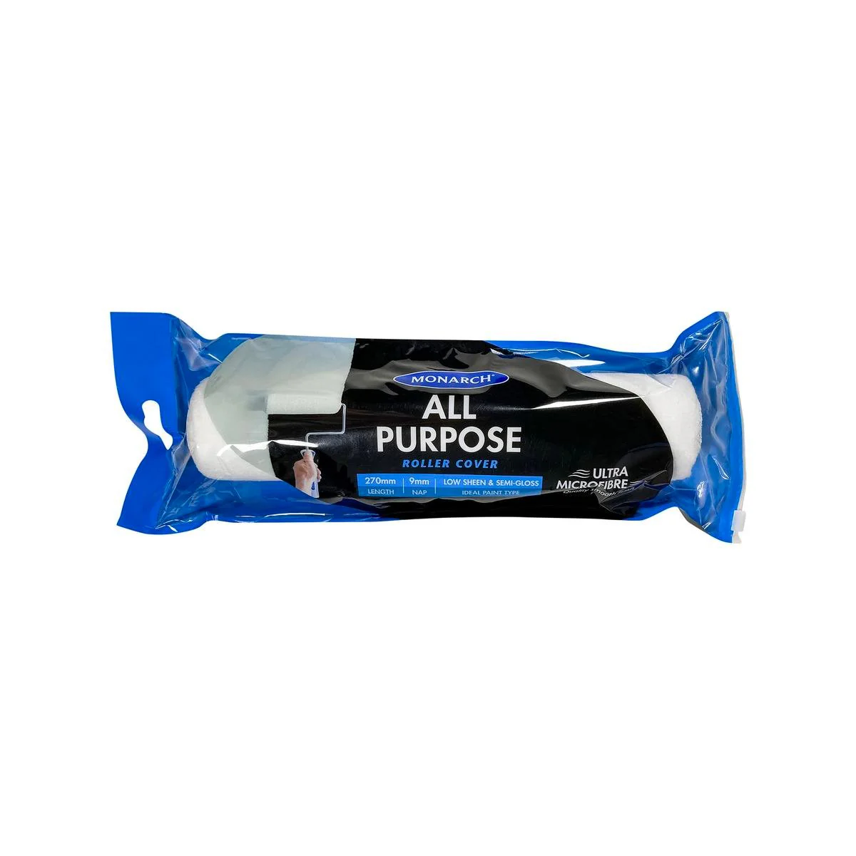 Monarch Ultra Microfibre Roller Cover 270mm 9mm Nap Smooth Finish