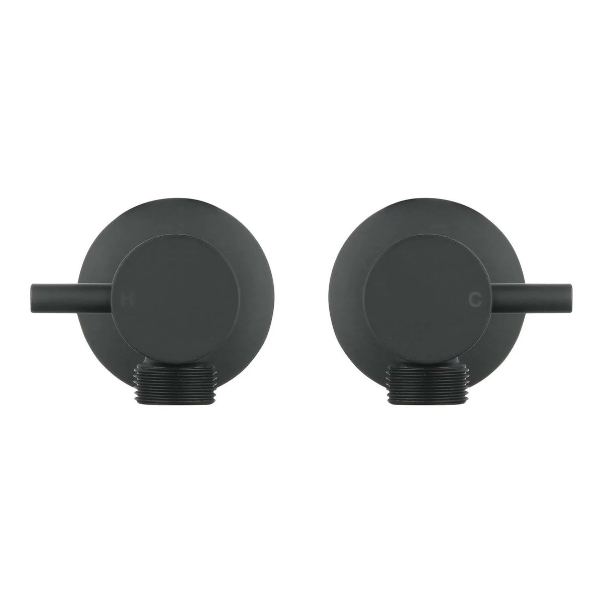 Mondella Black Matte Resonance 1/4 Turn Pin Lever Washing Machine Set - 1245mm x 76mm x 245mm - Ergonomic Design - Precise Water Control - Image 3