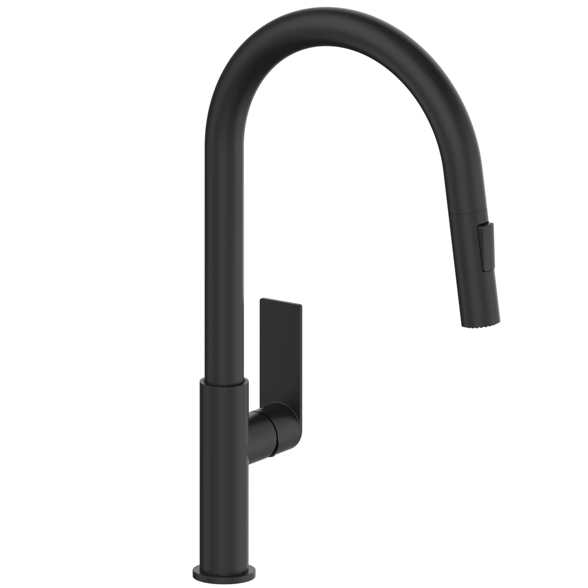 Mondella Black Matte Rococo Pull Down Sink Mixer - 65mm x 650mm x 260mm - Lead-Free Stainless Steel - Pull-Out Sprayer - WELS 5 Star Rating - Image 2