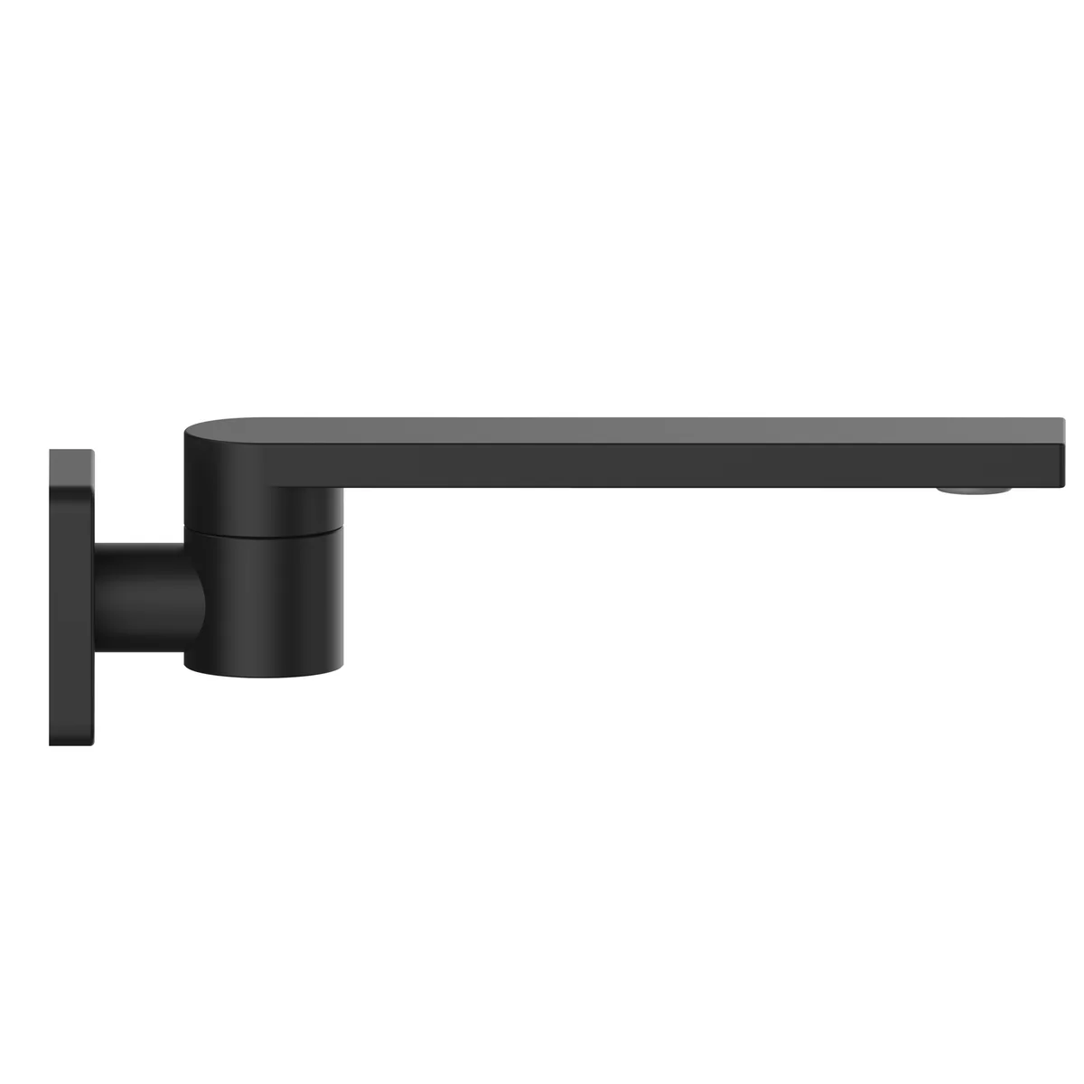 Mondella Black Matte Rococo Swivel Bath Spout - 75mm x 250mm - Lead-Free Stainless Steel - Image 2