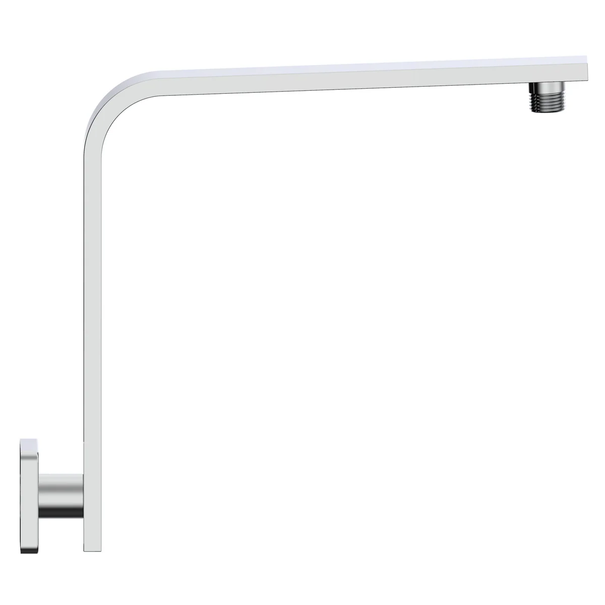 Mondella Chrome Rococo Curved Shower Arm - 158mm x 245mm x 300mm - Lead-Free - Image 2