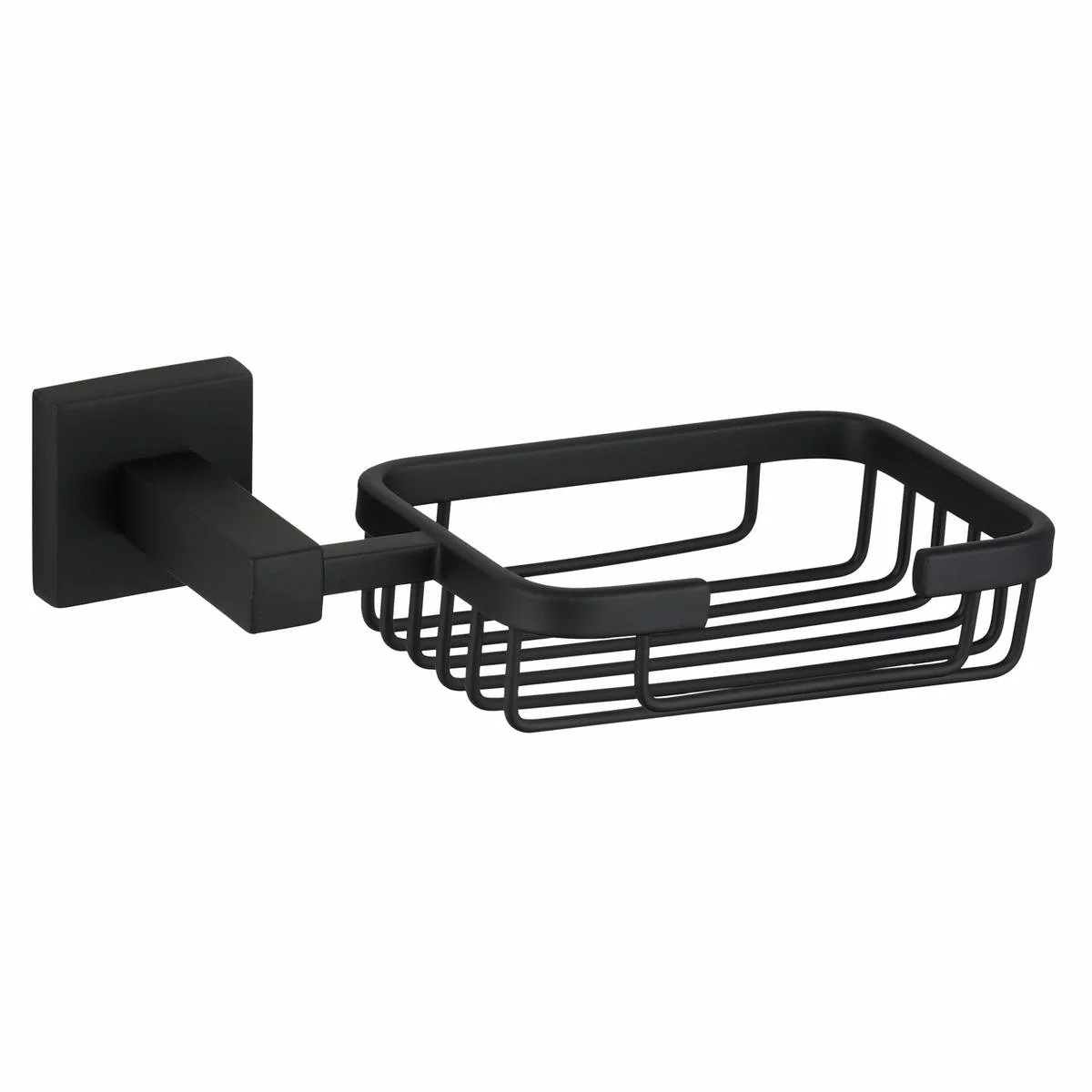 Mondella Matte Black Rococo Soap Basket - 185mm x 50mm x 110mm