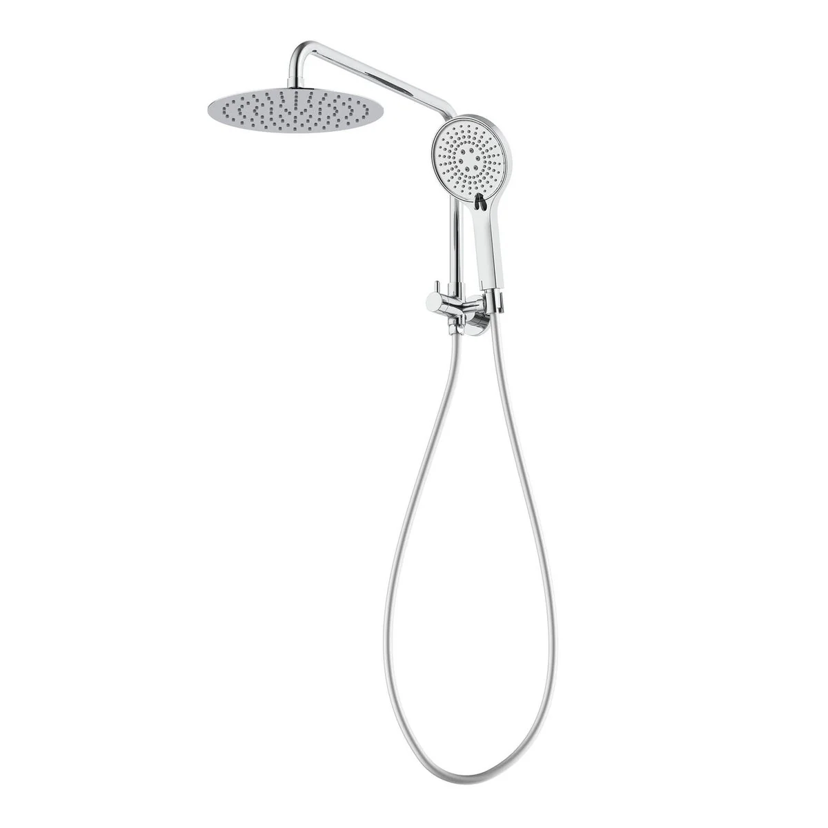 Mondella Resonance Chrome 5 Function Hand Shower & 1/2 Twin Shower Set - 420mm x 90mm x 410mm - 3 Star WELS 9L/min