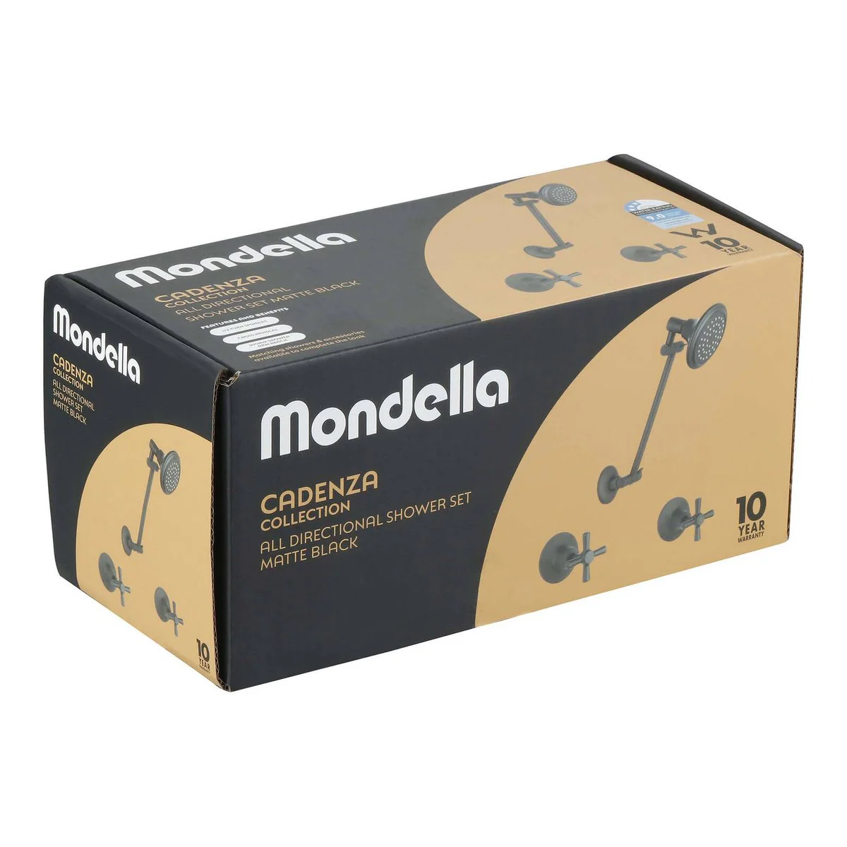 Mondella Wels Shower Set - 9L/min - Black Matte - All Directional - 3 Star - Image 4