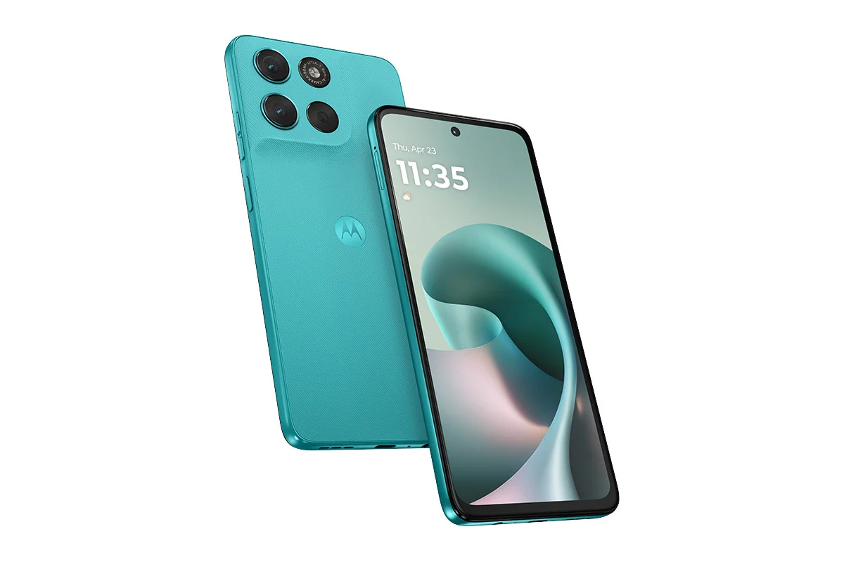 Motorola Moto G57 4G Smartphone - 128GB, Fluidity Cyan, 50MP Camera - Image 3