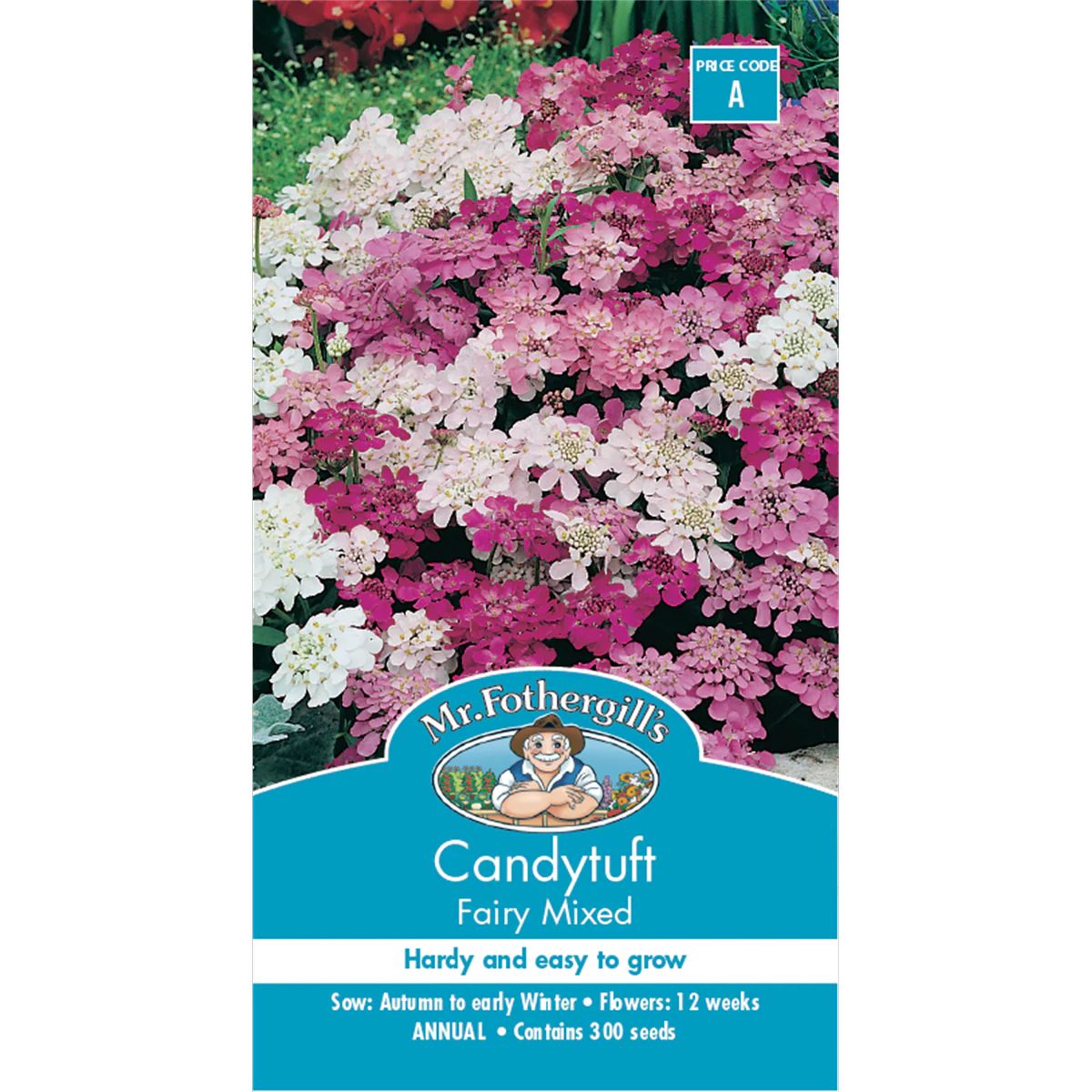 Mr Fothergill Candytuft Fairy Mixed Flower Seeds 75mm Easy Grow