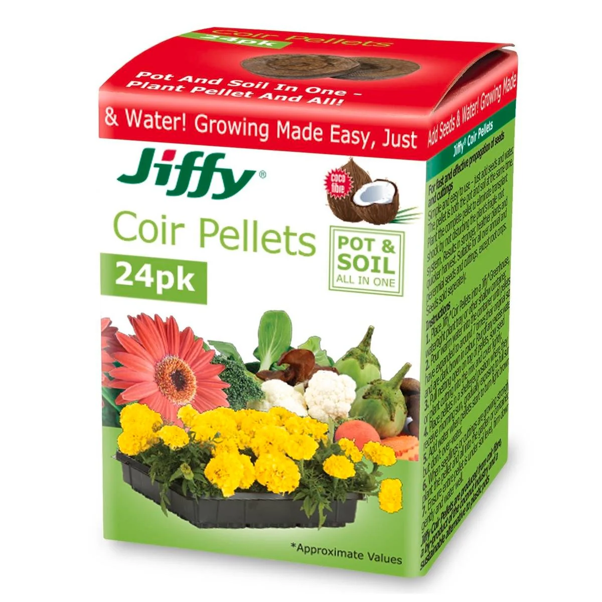Mr Fothergill Coir Pellets - 24 Pack - Coir - Seed Propagation