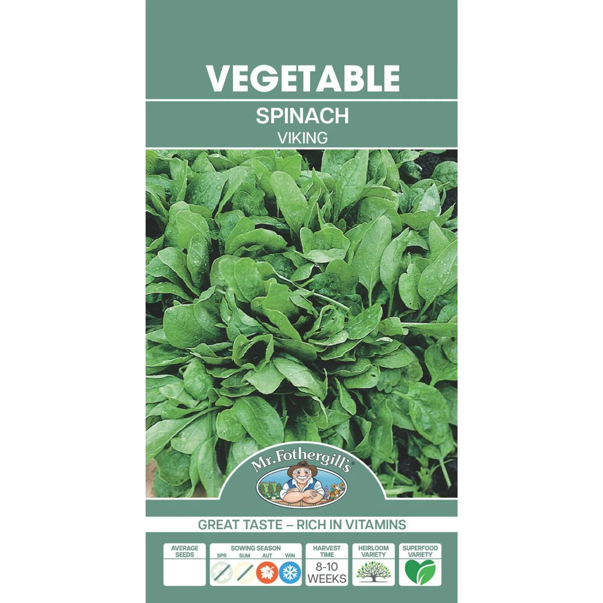 Mr Fothergill S Viking Spinach - Approx. 250 Seeds - Seed - High in Vitamins