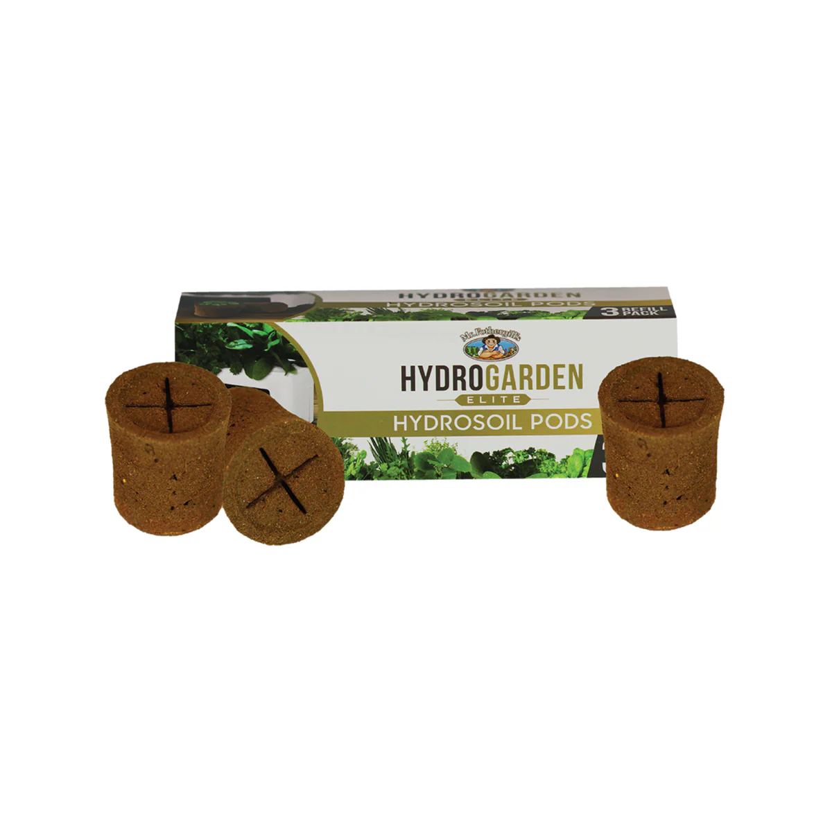 Mr Fothergill's HydroGarden Elite Hydrosoil Pod Refill 3 Pack - 140mm x 60mm x 40mm - Natural Peat & Coir