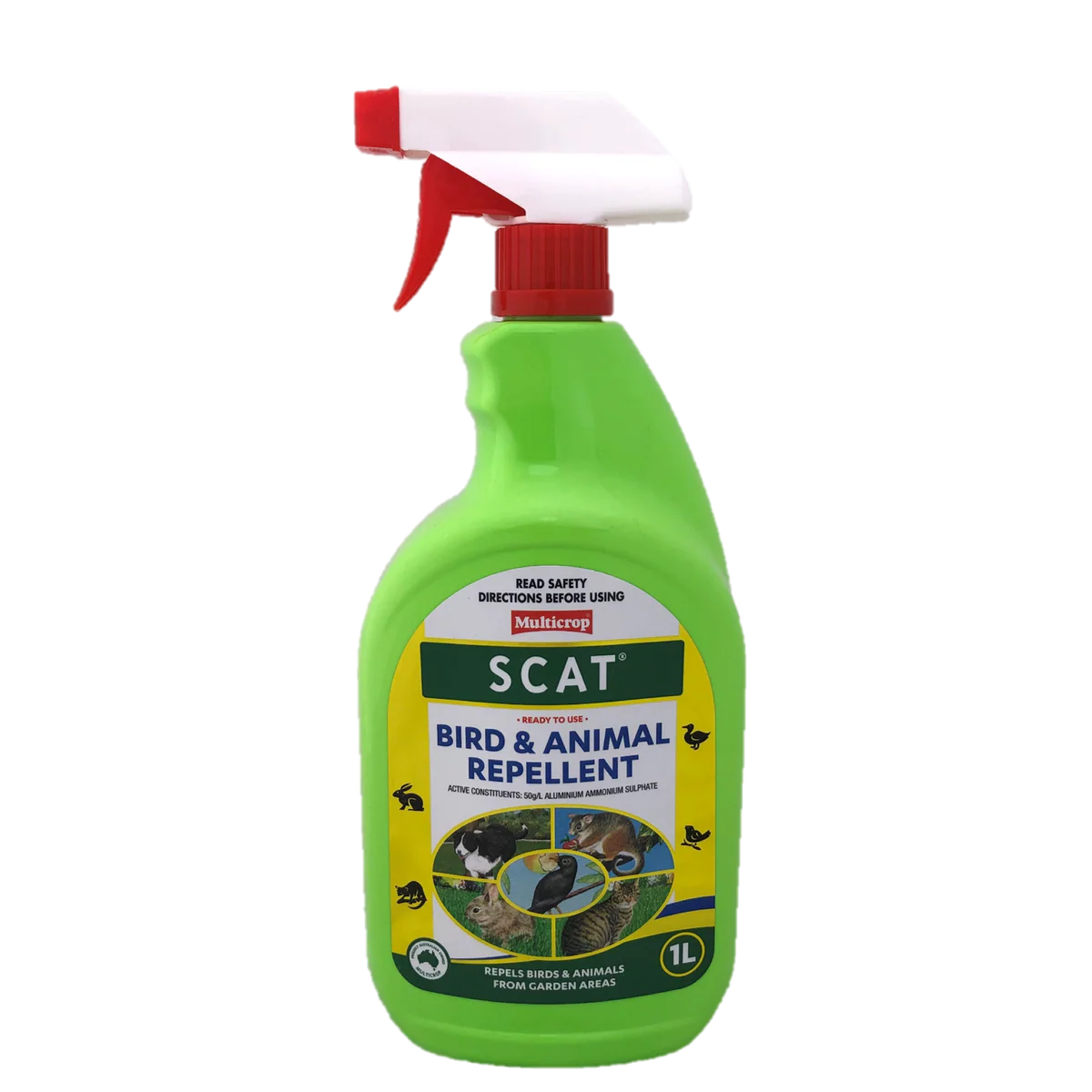 Multicrop Scat Animal Repellant - 1L Ready to Use - Deters Possums & Rodents
