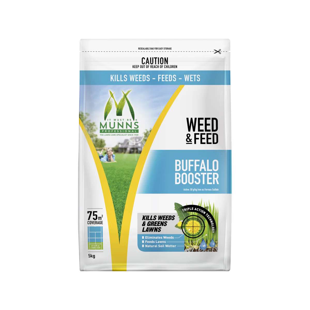 Munns Professional Weed & Feed - 5kg - Granules - Lawn Care - Image 2
