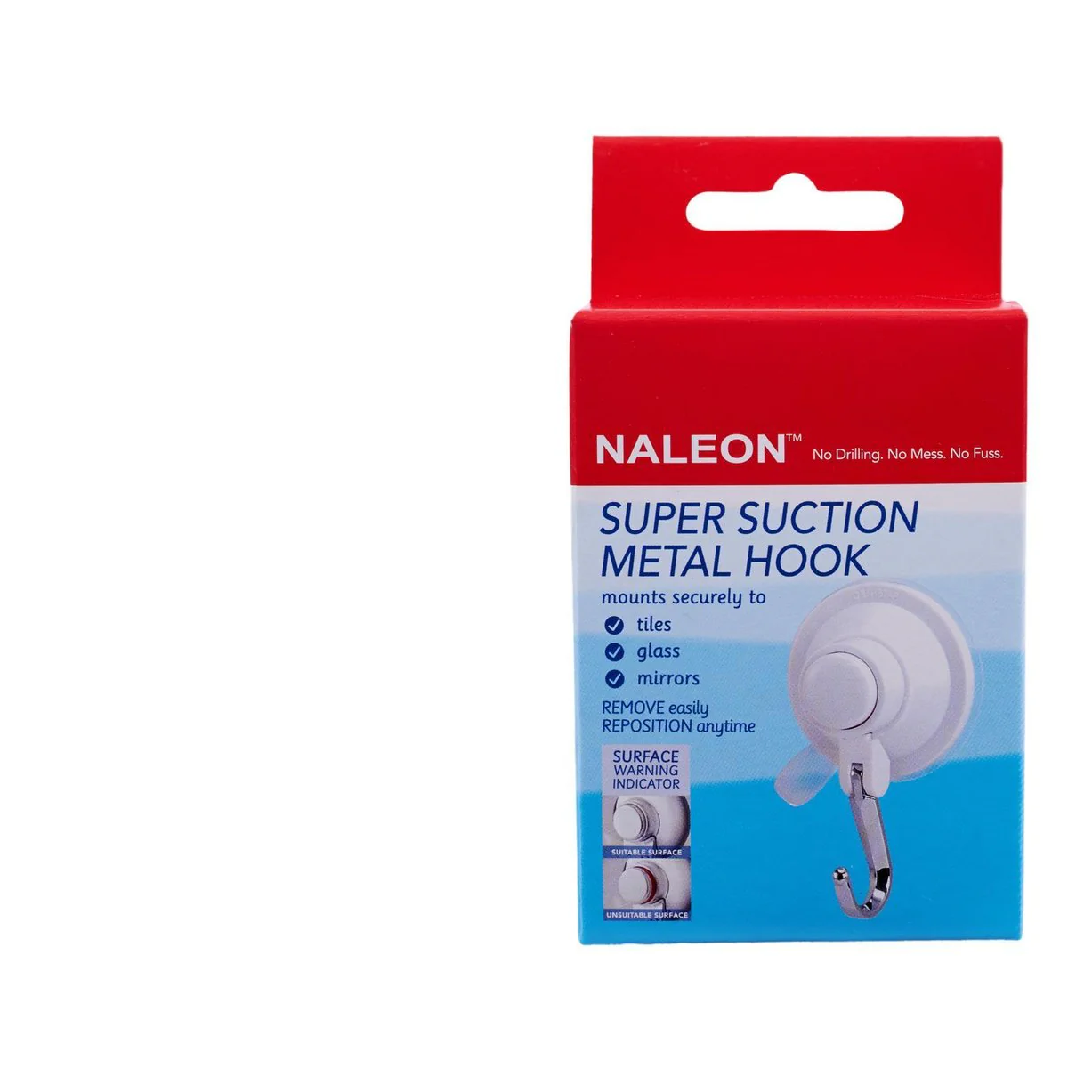 Naleon Super Suction Hook - 3Kg - ABS Plastic - Removable/Relocatable - Image 2